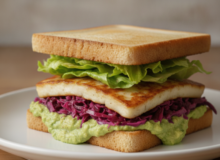 Halloumi-Sandwich Toast