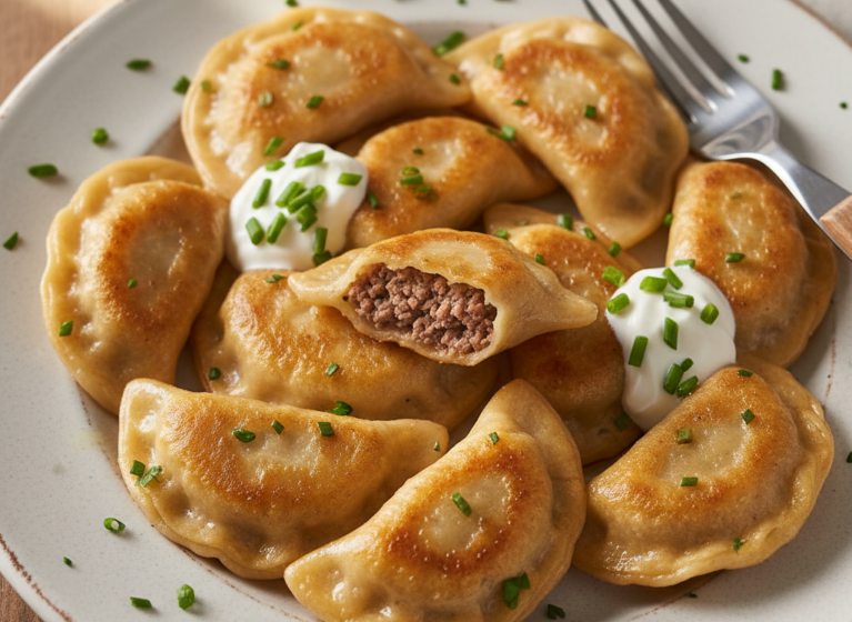 Pierogi mit Hackfleischfüllung