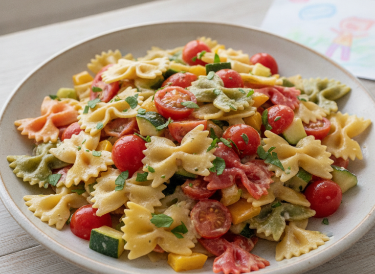 Regenbogen-Sommerpasta
