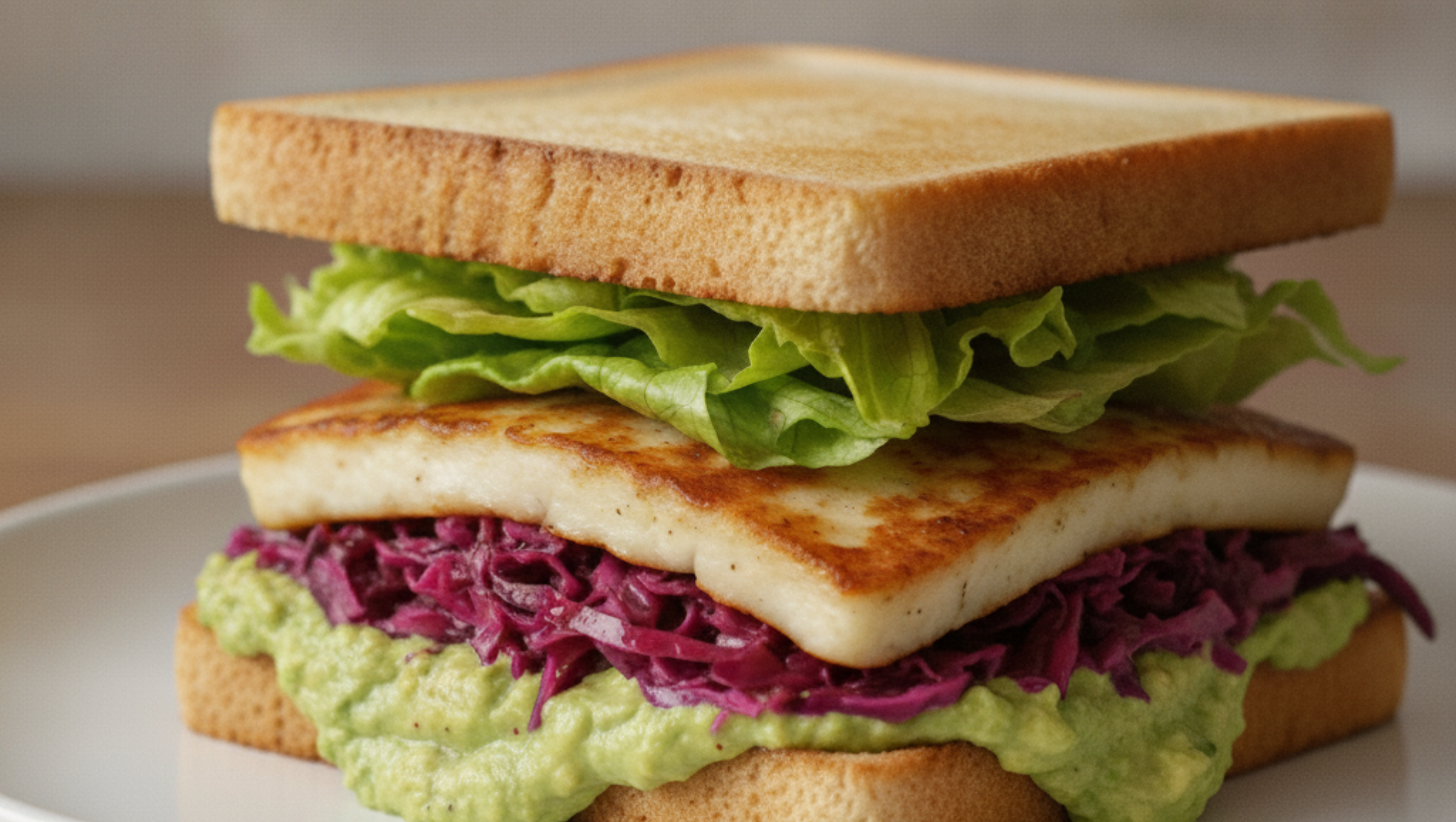 Halloumi-Sandwich Toast